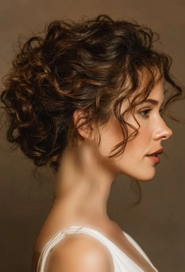European curl chignon 24