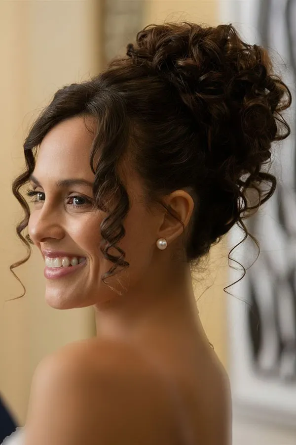 European curl chignon 6