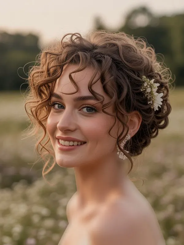 European curl chignon 7