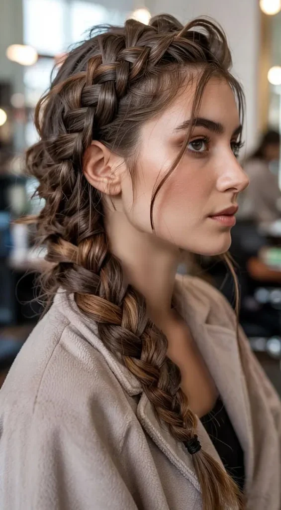 Girls Dutch braid 1