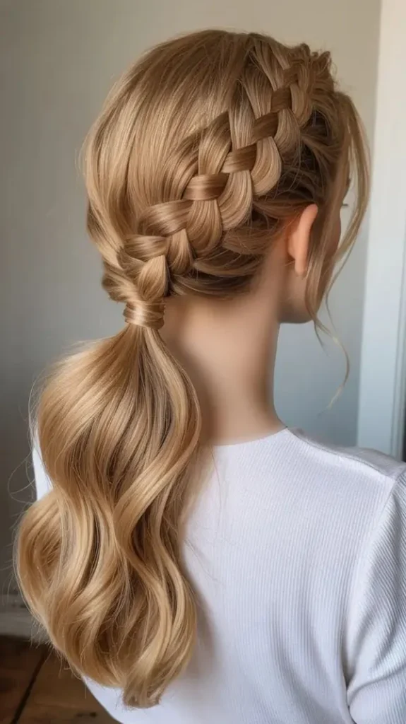 Girls Dutch braid 10