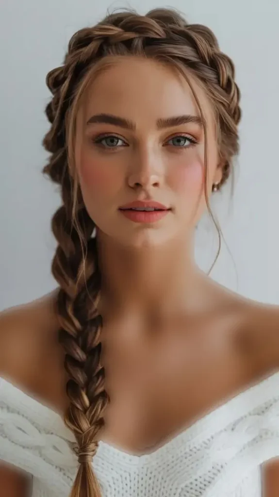 Girls Dutch braid 11