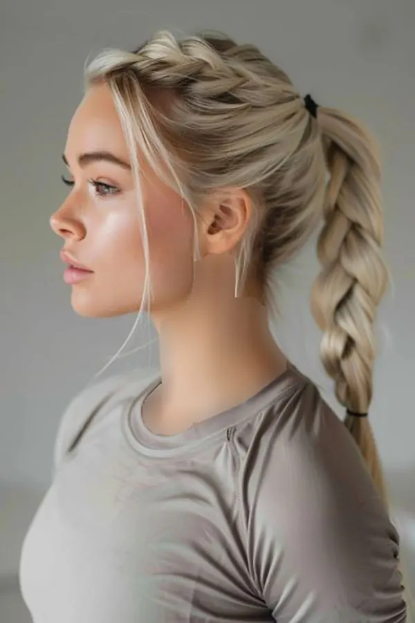 Girls Dutch braid 15