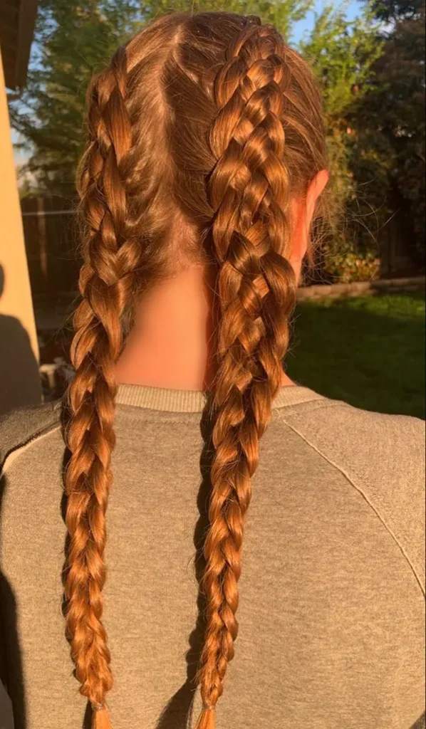 Girls Dutch braid 17