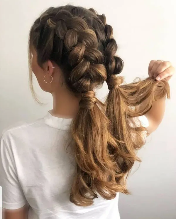 Girls Dutch braid 2