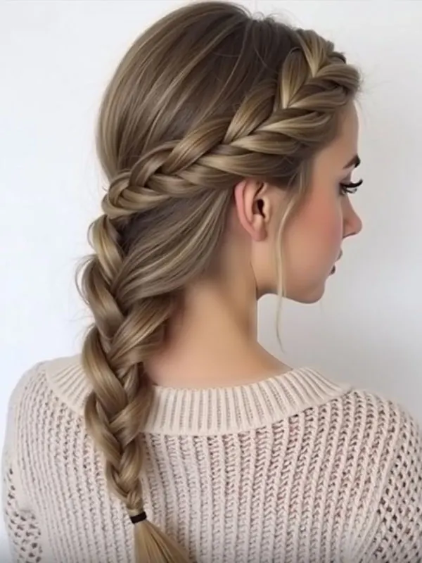 Girls Dutch braid 20