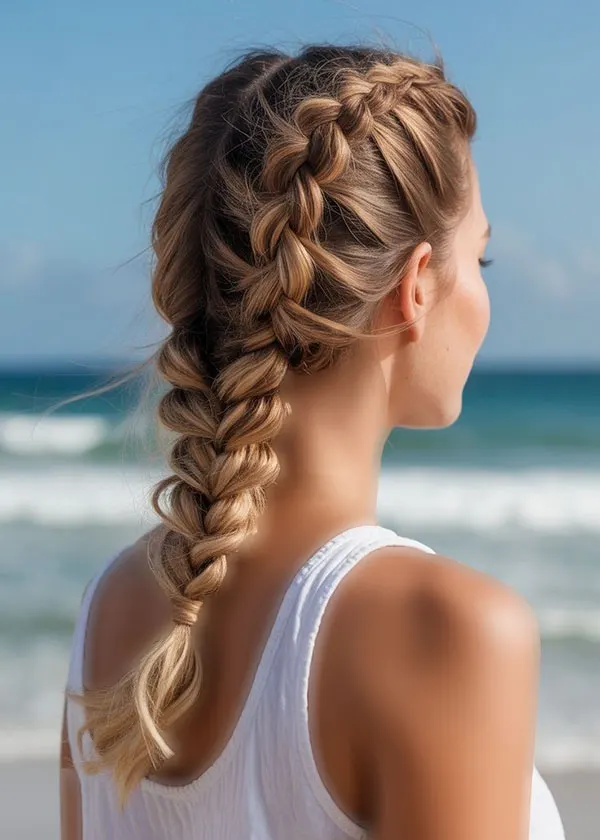 Girls Dutch braid 21