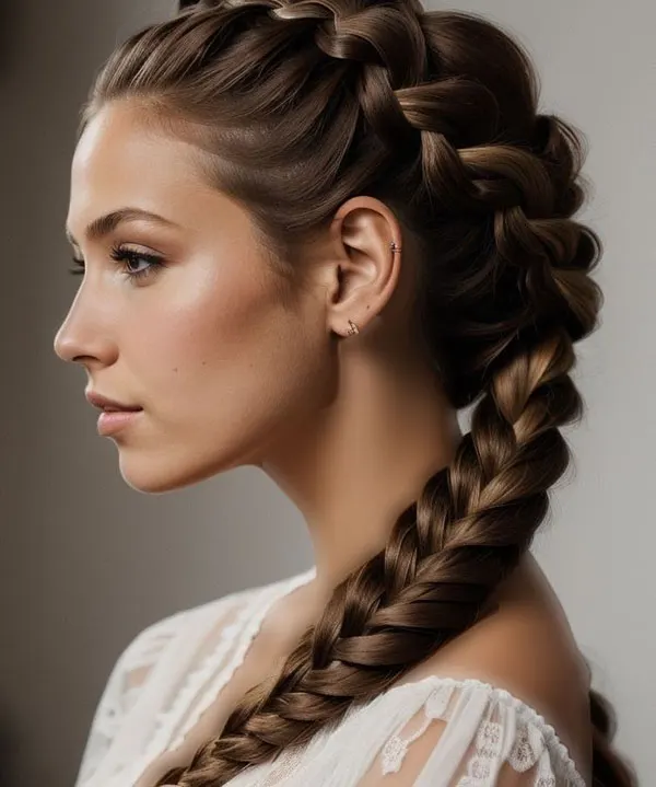 Girls Dutch braid 23