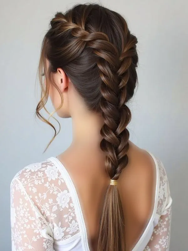 Girls Dutch braid 26