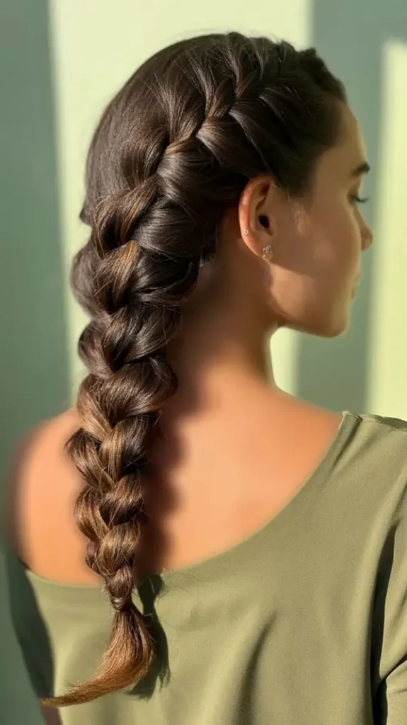 Girls Dutch braid 31