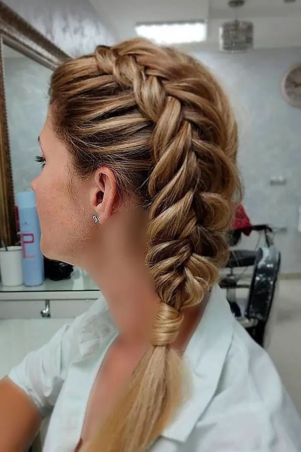 Girls Dutch braid 6