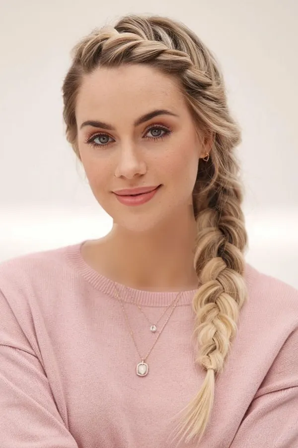 Girls Dutch braid 9
