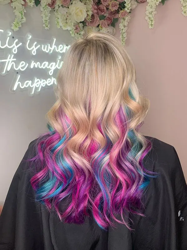 31 مدل رنگ مو دخترونه فانتزی؛ رنگ موهایی که توی اینستاگرام ترندن! 15 Girls hair color 13