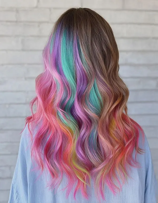 31 مدل رنگ مو دخترونه فانتزی؛ رنگ موهایی که توی اینستاگرام ترندن! 12 Girls hair color 9