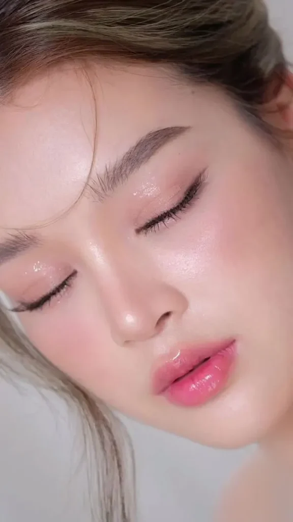 30 مدل آرایش کره ای دخترونه؛ راز پوست شیشهای و لبهای طبیعی که همه دنبالش هستن! 19 Girly Korean makeup 15