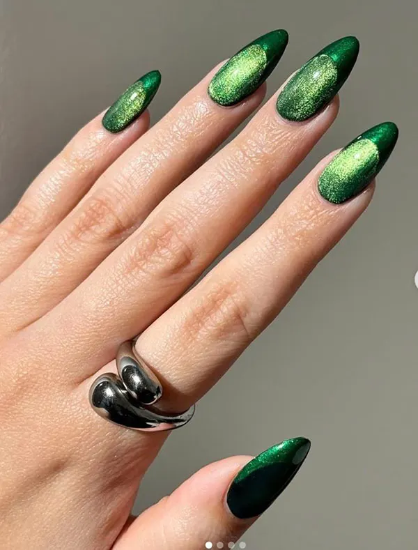 Green ice nails 15