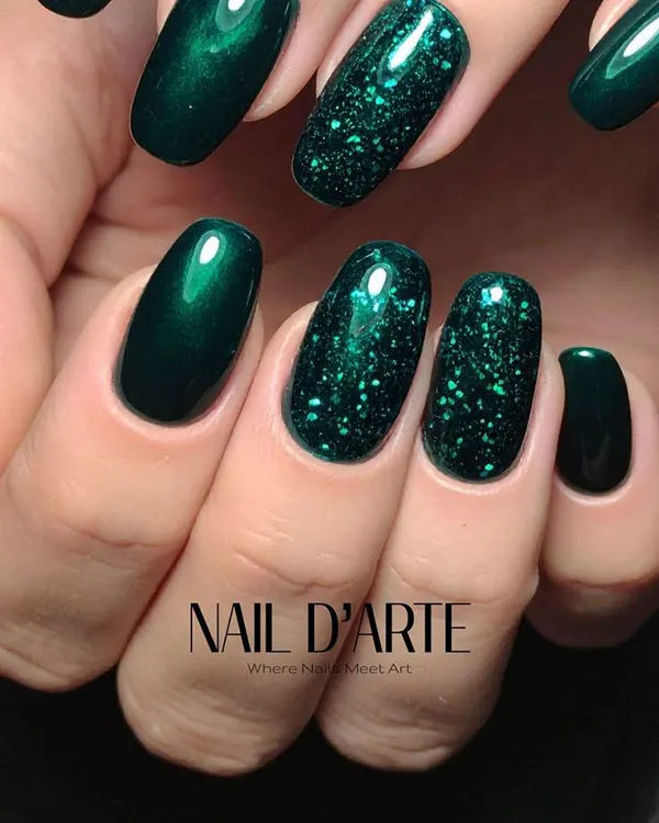 Green ice nails 16