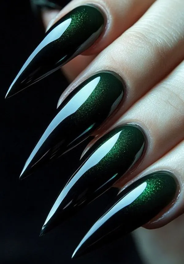 Green ice nails 17