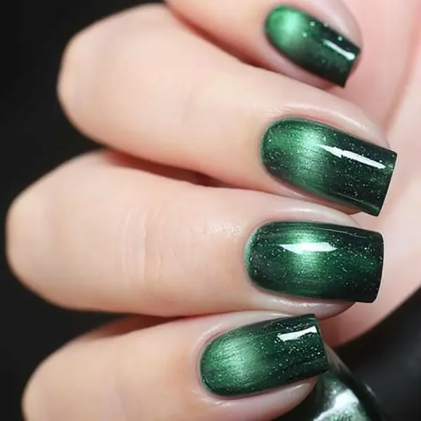 Green ice nails 25