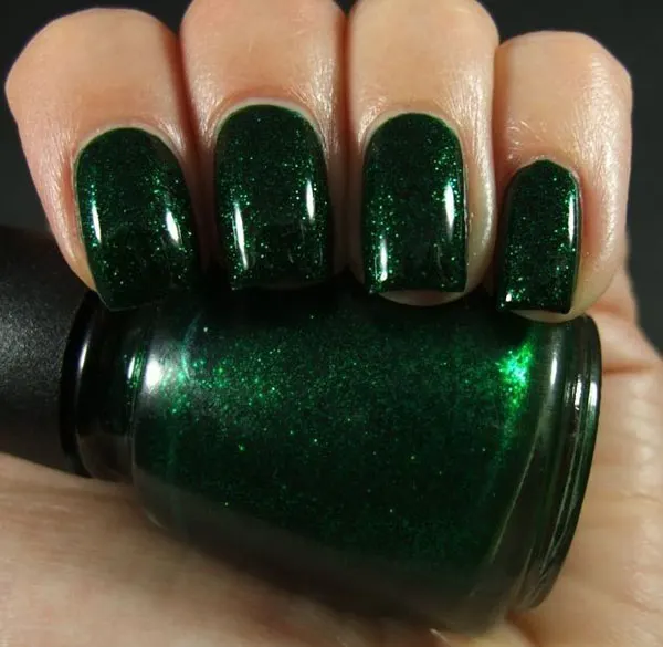 Green ice nails 6