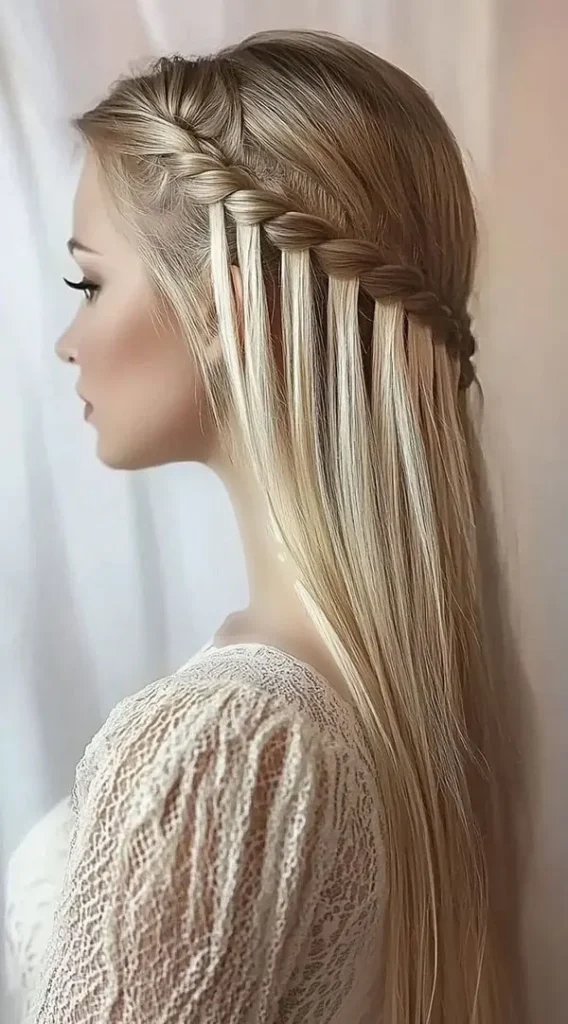 Hair weave from the front 18