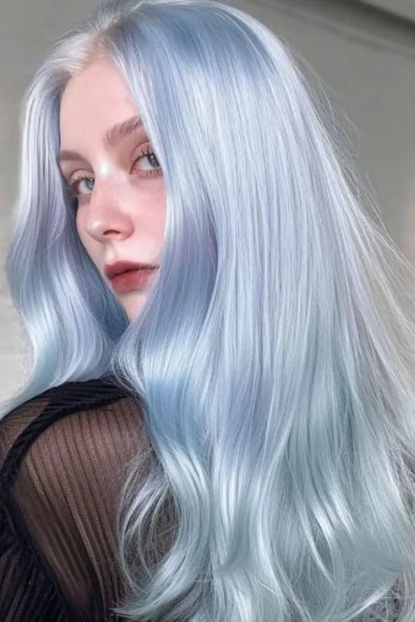Ice blue hair color 19
