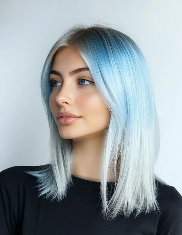 Ice blue hair color 25