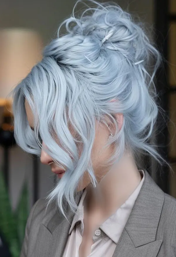 Ice blue hair color 26