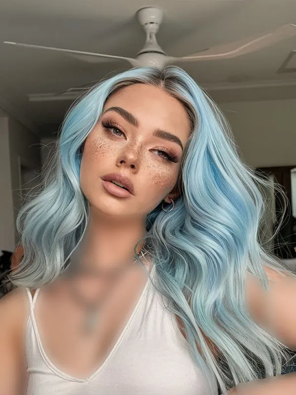 Ice blue hair color 29