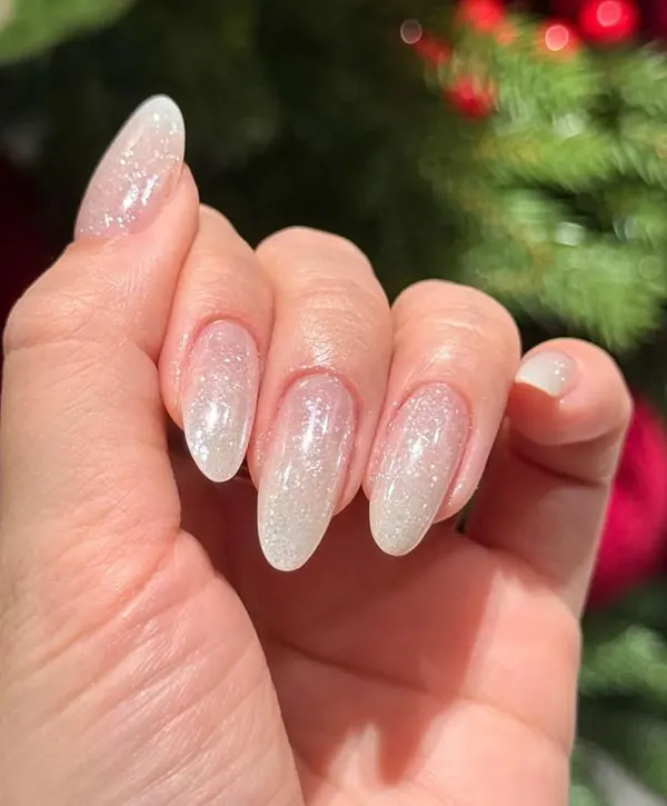 35 مدل ناخن آیس سفید | سرد و شیک، بدون ذرهای شلوغبازی! 15 Ice white nails 11