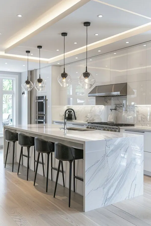 34 مدل کناف سقف آشپزخانه | از ترندهای اینستاگرامی تا واقعیت زندگی روزمره! 22 Kitchen ceiling model 21