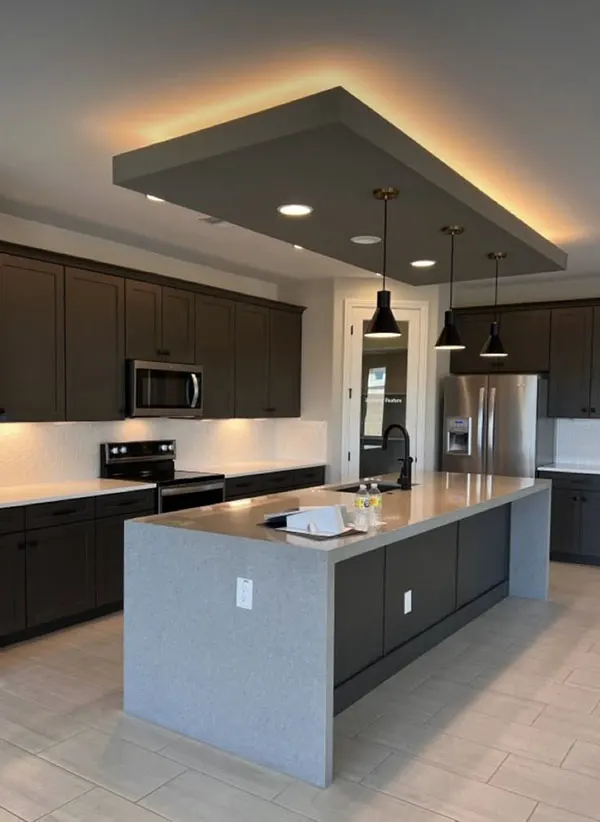 34 مدل کناف سقف آشپزخانه | از ترندهای اینستاگرامی تا واقعیت زندگی روزمره! 25 Kitchen ceiling model 23