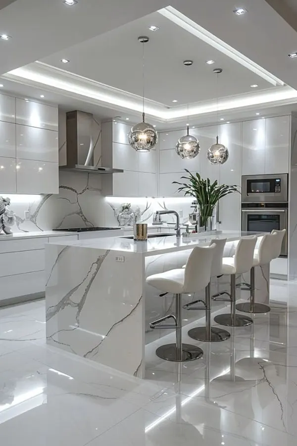 34 مدل کناف سقف آشپزخانه | از ترندهای اینستاگرامی تا واقعیت زندگی روزمره! 30 Kitchen ceiling model 26