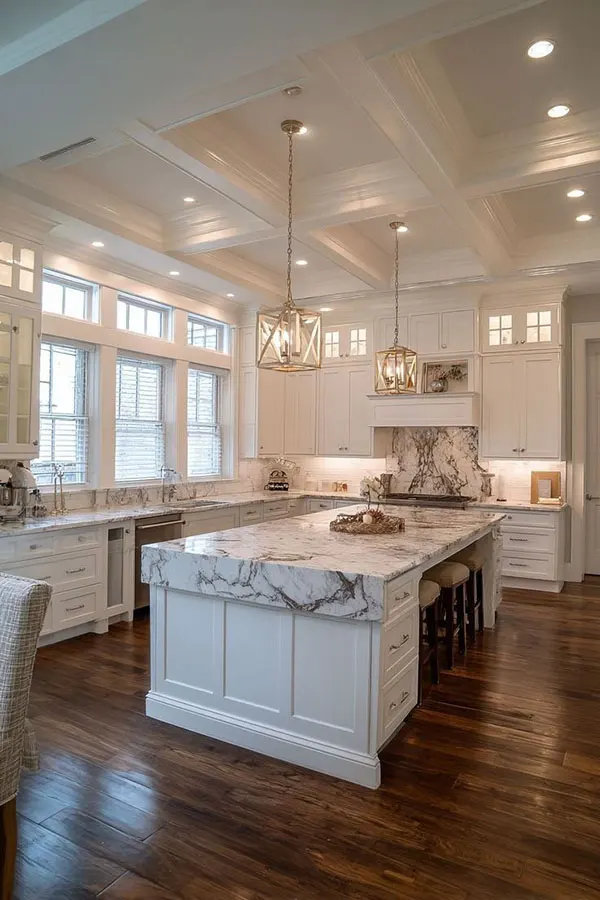 34 مدل کناف سقف آشپزخانه | از ترندهای اینستاگرامی تا واقعیت زندگی روزمره! 7 Kitchen ceiling model 3