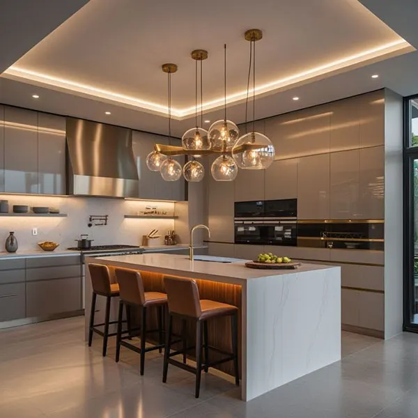 34 مدل کناف سقف آشپزخانه | از ترندهای اینستاگرامی تا واقعیت زندگی روزمره! 32 Kitchen ceiling model 31