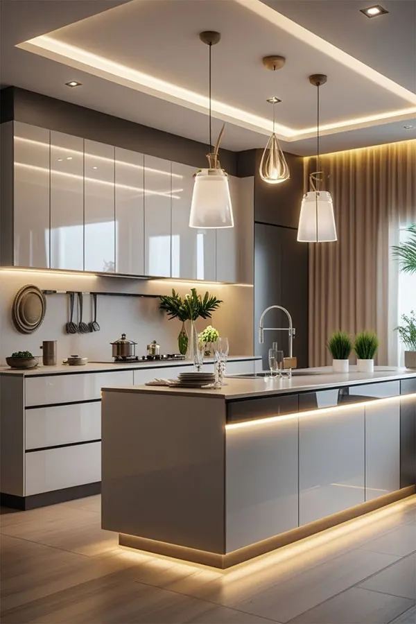 34 مدل کناف سقف آشپزخانه | از ترندهای اینستاگرامی تا واقعیت زندگی روزمره! 36 Kitchen ceiling model 32