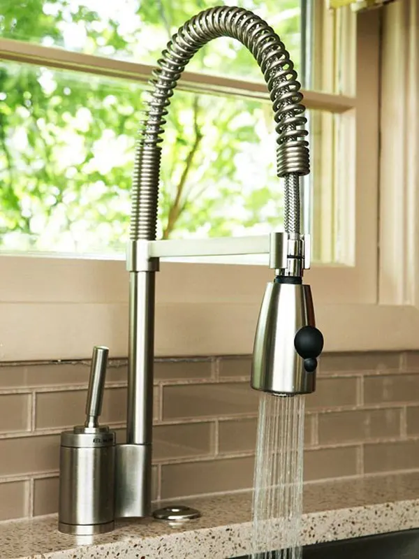 انواع شیرآلات آشپزخانه ترند 2026 | مشکی، طلایی یا کروم؟ 20 Kitchen faucets 16