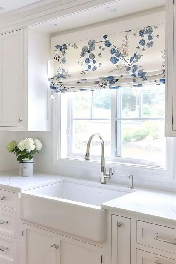 32 ایده پرده شید آشپزخانه | انتخابی که حالوهوای آشپزخونه رو عوض میکنه! 24 Kitchen shade curtain 21