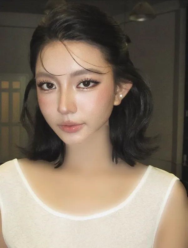 32 عکس میکاپ دخترانه کره ای| آرایش کیوت یا استایل جدی؟ انتخابی که صورتتو عوض میکنه... 6 Korean girl makeup photo 1
