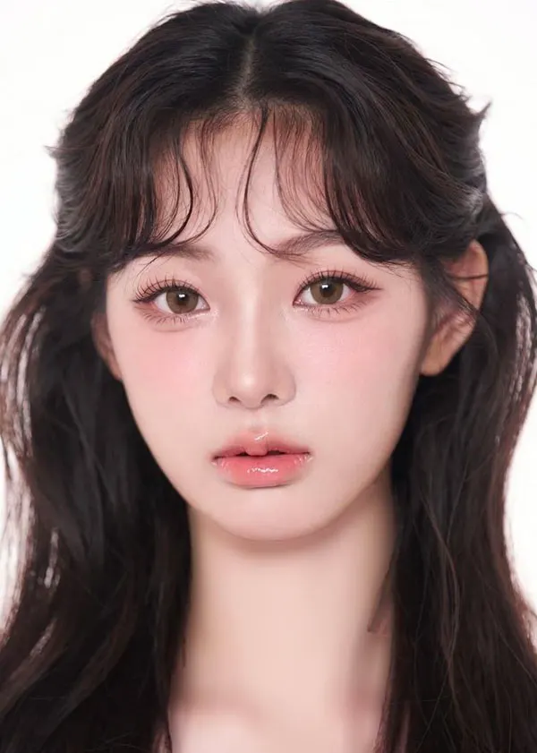 32 عکس میکاپ دخترانه کره ای| آرایش کیوت یا استایل جدی؟ انتخابی که صورتتو عوض میکنه... 23 Korean girl makeup photo 19