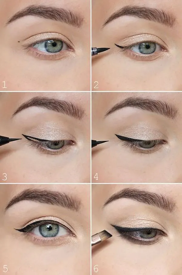 5 مرحله آموزش کشیدن خط چشم | طبیعی، تمیز و بدون اغراق! 14 Learn how to draw eyeliner 13
