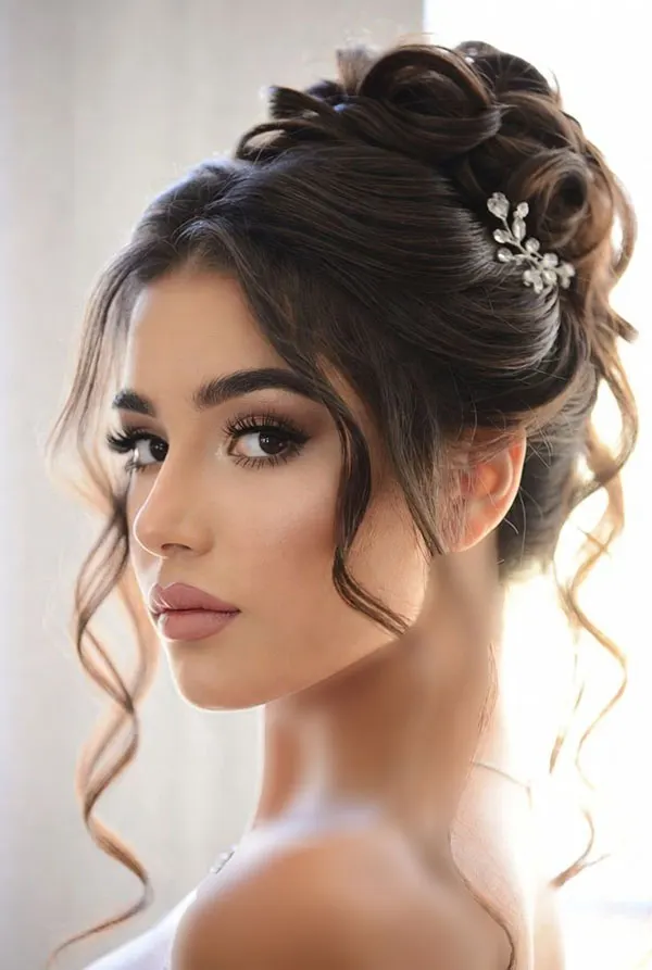 New bridal hairstyles tied up 16