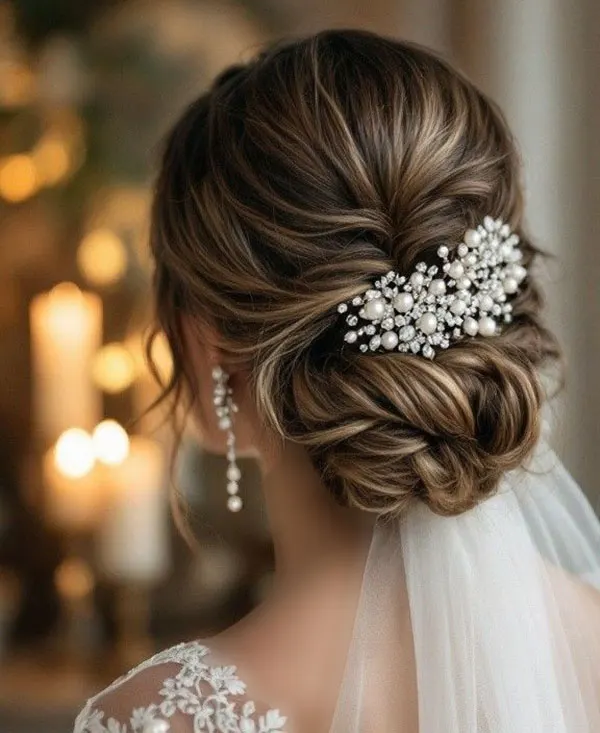 New bridal hairstyles tied up 24