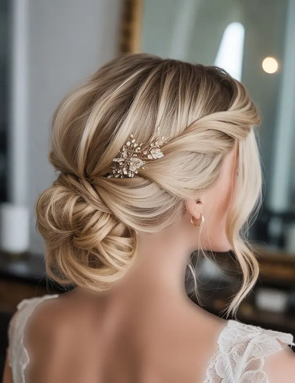 New bridal hairstyles tied up 25