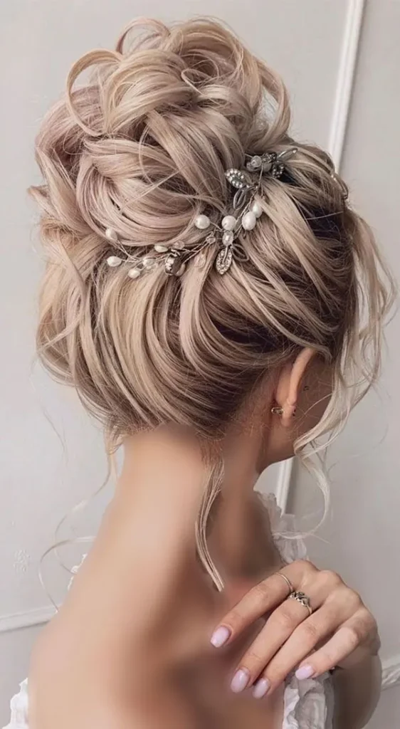 New bridal hairstyles tied up 30