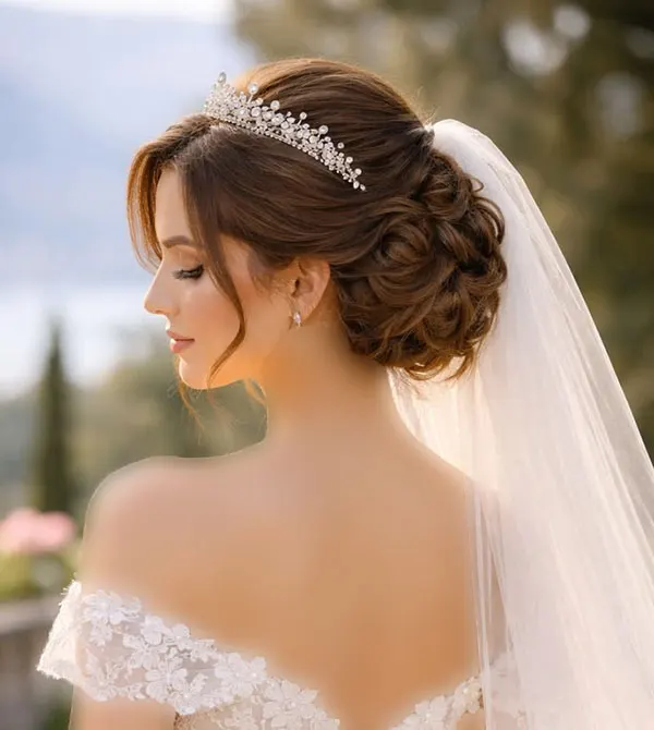 New bridal hairstyles tied up 6