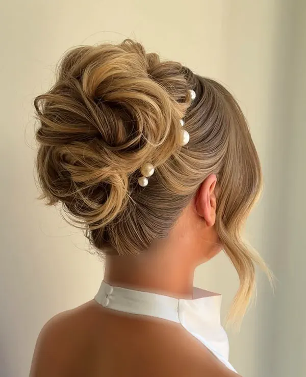 New bridal hairstyles tied up 9
