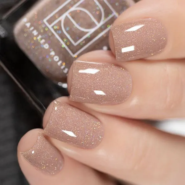 Nude colored nails 14