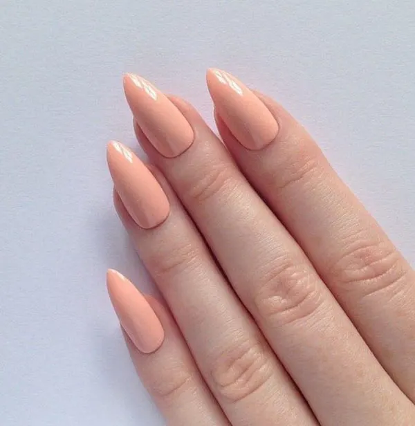 Nude colored nails 15