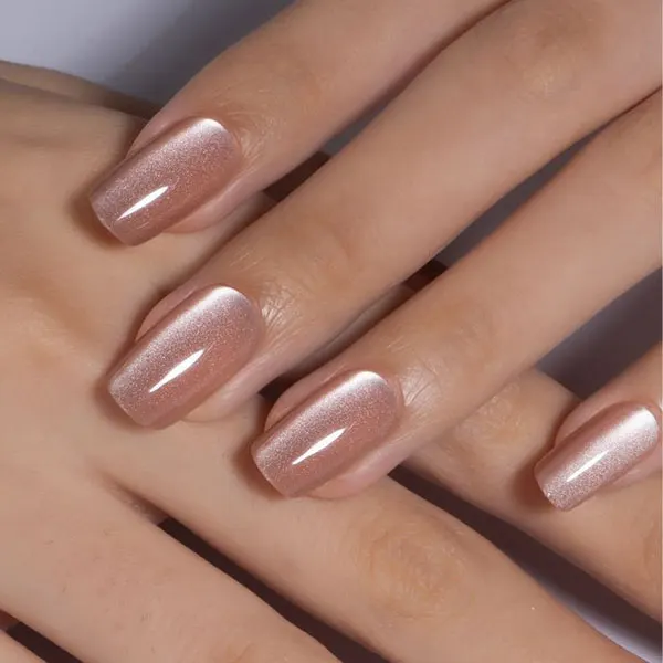 Nude colored nails 16